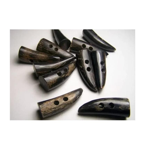 Bascule en corne de buffle polie pour manteaux 100% Bascule en corne de boeuf naturelle pour vestes et chandails accepter la bascule en corne de Logo personnalisé - Product Image 5