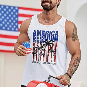 Nueva camiseta sin mangas para hombre, hecha a medida, transpirable, Color sólido, algodón y LICRA, de talla grande, camisetas sin mangas asequibles para hombre - Product Image 3