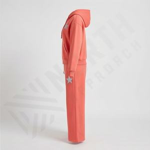 ชุดเซ็ตสเวตสูทพิมพ์ลายสกรีนสำหรับผู้หญิง เสื้อฮู้ดมีซิป ชุดลำลองสองชิ้น ชุดจ็อกเกอร์ ชุดแทรคสูท ชุดออกกำลังกายสำหรับผู้หญิง - Product Image 3