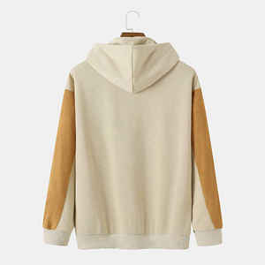 Sudaderas con capucha de gran tamaño en blanco de doble capa gruesa de alta calidad, sudaderas con capucha superiores, sudaderas con capucha Unisex con bolsillo frontal de dos colores - Product Image 2