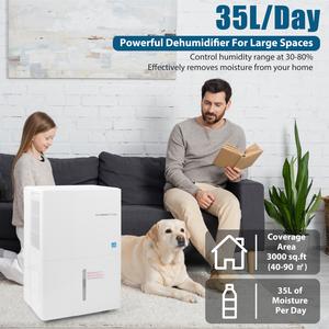 Cobectal 3500 Sq. Ft Smart Home Desiccant <b>Dehumidifier</b> Electric for Basement Bedroom Mold Removal Plastic Metal Material for RV - Product Image 4