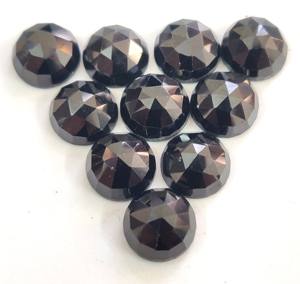 สปินเนลสีดำธรรมชาติสีดำทรงกลมดอกกุหลาบตัดขนาด3มม. ทรงหลวม - Product Image 3