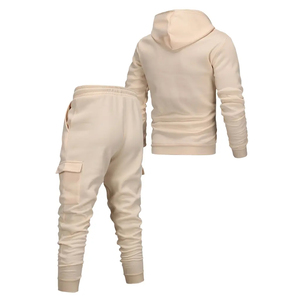 Survêtements Cargo de Meilleure Qualité pour Hommes, Coupe Ajustée, Motif Uni, Vêtements de Rue, Ensemble de Survêtements de Fitness et de Gym avec Service OME - Product Image 2