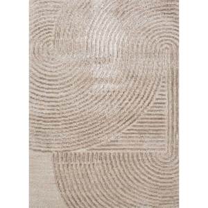 พรมไหมไผ่ผสมขนสัตว์ถักมือลายอะซาเลียสีงาช้าง หนา 10 มม. ลายแบบนามธรรม สำหรับบ้าน ห้องโถง ทางเดิน ห้องรูปสี่เหลี่ยมผืนผ้า รุ่น LRB (5017) - Product Image 1