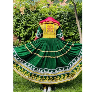 WS ชุดเดรสอัฟกานิสถานปากีสถานชุดเดรสยาวยาวจากปากีสถาน - Product Image 1