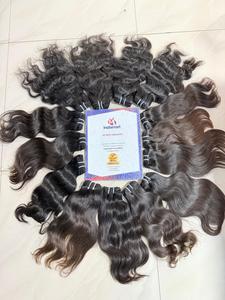 Vendeurs de paquets de cheveux vierges vietnamiens non traités cuticule intacte en vrac double trame extensions de cheveux humains bruts du temple indien - Product Image 6