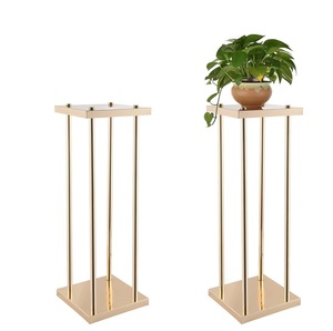 Centros de mesa de boda y comedor, candelabro de latón decorativo, candelabro de Metal, diseño minimalista - Product Image 4