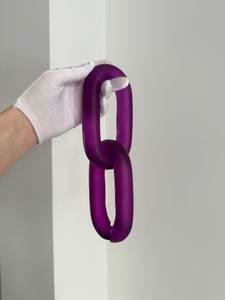 Décoration murale créative en résine en forme de chaîne, faite à la main, moderne, pour mariage, accent décoratif d'intérieur pour espaces domestiques élégants - Product Image 3