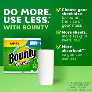 Vendeur de serviettes en papier Bounty Authentic Size 2-Ply 6 = 12 - Product Image 5