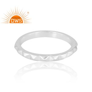 Handcrafted Sterling Silver Band <b>Ring</b> For Women Custom Jewelry For Women Gift For Her <b>Dainty</b> Collection - Product Image 4