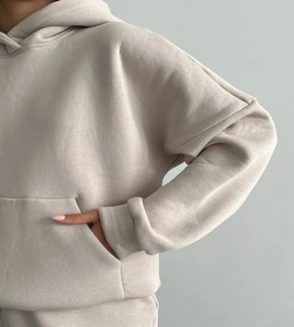 ชุดกีฬาแขนยาวทรงหลวมสำหรับผู้หญิง, ชุดวอร์มพิมพ์ลายได้ตามต้องการ - Product Image 4