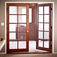 DAIYA portes intérieures en bois demi-verre avec porte intérieure en verre dépoli