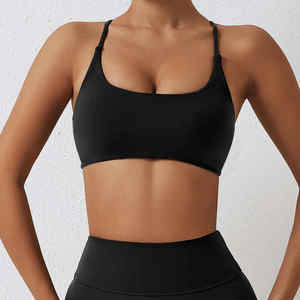 Soutien-gorge de sport à dos croisé sexy pour femmes soutien-gorge de yoga fitness dos nu respirant pour l'entraînement nouveau design - Product Image 4