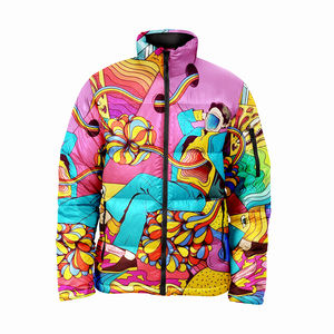 Veste matelassée unisexe à prix avantageux, OEM/ODM, logo personnalisé imprimé, veste confortable, résistante au vent - Product Image 2