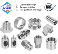 Pièces usinées sur tour CNC en acier inoxydable 304 316, aluminium 6061 6063, service CNC personnalisé, accessoires de quincaillerie