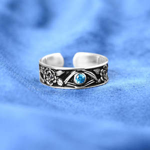 NOVAMART Fine Buy Premium 925 Pure Sterling <b>Silver</b> <b>Rings</b> for <b>Men</b> Geometric Bezel Setting with Zircon Rhodium Plated Jewelry Whol - Product Image 3