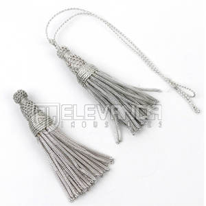 Borlas colgantes de borlas pequeñas al por mayor de algodón con lazo 5cm multicolores colgar decoraciones borlas - Product Image 3