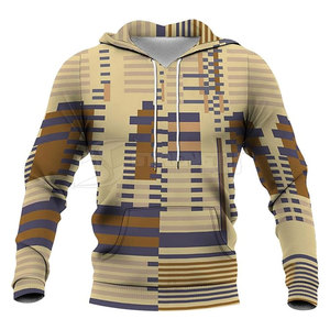 Pull à capuche uni à manches longues pour hommes en polyester/coton de haute qualité avec logo personnalisé - Product Image 1