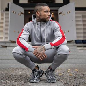 Survêtement pour hommes Streetwear Distressed Hoodie Sweatpants Set Custom Embroidered For Men Acid Washed Vintage - Product Image 2