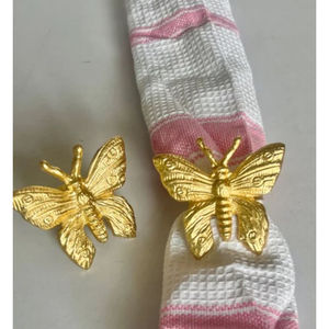 Diseño maravilloso, mesa de casa decorativo para servilletero, organizador de pañuelos, servilletero de mariposa dorada y soporte para uso en fiesta de boda - Product Image 2
