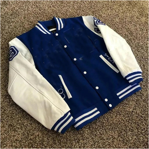 เสื้อแจ็กเก็ตเบสบอลของโรงเรียนพร้อมตัวอักษรปักสำหรับผู้ชายผู้หญิงเสื้อแจ็คเก็ตเบสบอลใช้ได้ทั้งชายและหญิงแบบวินเทจ - Product Image 2