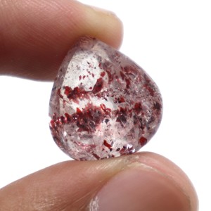 Cabujón de piedra de corte facetado de rutilo de Super Seven Amethyst Natural de 18 quilates Tamaño de piedra de corte de lepidocrocita de Super Seven 18X16MM - Product Image 6