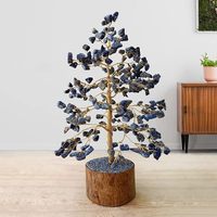 Arbre en cristal fait main, Bonsaï décoratif, Pierres de Lapis Lazuli, REIKI, Feng Shui, Artisanat d'ambiance Yoga, Objets de collection, Décoration intérieure KALA