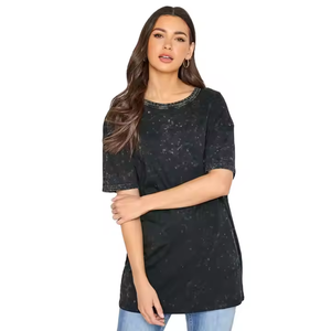 Camiseta de Verano Cómoda de Buena Calidad para Mujeres Jóvenes, Camisetas de Corte Regular para Uso Casual, 100% Algodón Transpirable, Camiseta para Hombre - Product Image 1