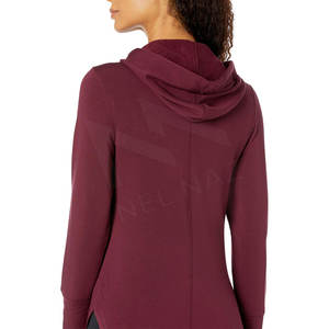 OEM personalizado Sudadera con capucha Puff estampado Crop Top algodón sudaderas con capucha mujer liso algodón mujeres Sudadera con capucha - Product Image 2