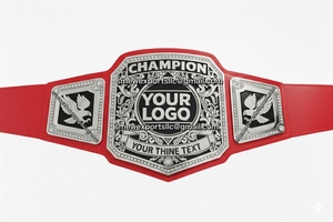 เข็มขัดแชมป์มวยแบบกำหนดเอง วัสดุ PU สำหรับการต่อสู้ ดีไซน์เอวต่ำ เป็นมิตรกับสิ่งแวดล้อม สำหรับทุกเพศ - Product Image 3
