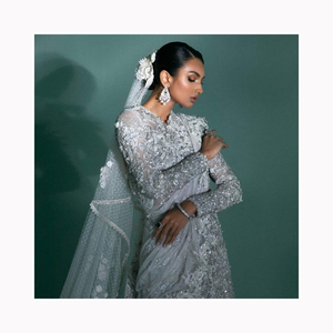 Costume de mariage musulman Palki d'entrée nuptiale de mariage pakistanais de haute qualité avec Salwar en soie pour mariée indienne pour adultes - Product Image 3