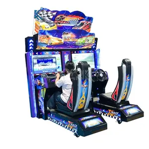 2022 giochi a gettoni di vendita calda dell'interno 32 Lcd Outrun Car Racing Simulator Double Player per Arcade