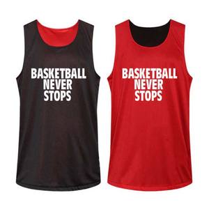 Unisex Durable Sin Mangas Transpirable Baloncesto Jersey Uniforme Conjuntos Impreso Absorbe La Humedad Antibacteriano Pantalones Cortos de Secado Rápido - Product Image 3