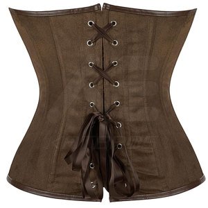 Corsé de Mujer de Primera Calidad, Cómodo, Transpirable, con Control de Abdomen, Diseño de Cierre de Gancho y Ojo, Tela de Cuero - ¡Gran Venta! - Product Image 3
