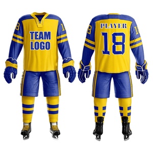 Uniforme de Hockey sobre hielo con logotipo personalizado, uniforme deportivo con sublimación, precio al por mayor, novedad - Product Image 2
