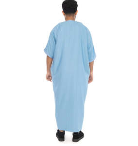 Nuevos hombres bordados islámicos Thobes Jubbah fabricante de ropa de estilo marroquí personalizado 2025 Daffah Thobe de alta calidad para hombres - Product Image 3