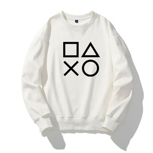 เสื้อ Crewneck ขนาดใหญ่ธรรมดาคุณภาพสูงแบบกําหนดเองสําหรับผู้ชายเสื้อสเวตเตอร์แขนยาวเสื้อสเวตเตอร์พรีเมี่ยม - Product Image 1