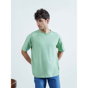 T-shirt Hip Hop Confortable à Épaules Tombantes MC2108, Faible MOQ, 100% Coton Respirant Anti-Plis, Jersey 220 Grammes pour Printemps-Été - Product Image 2