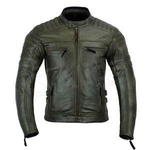 Veste de moto en cuir coupe étroite à vendre Veste de course de moto personnalisée de qualité supérieure - Product Image 2