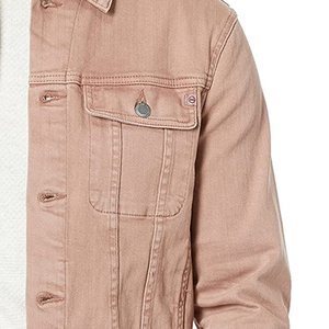 Chaqueta Vaquera para Hombre, Estilo Casual, para Actividades Diarias al Aire Libre, Mezclilla de Algodón Suave, Logotipo Frontal Personalizable, Ropa Urbana Ecológica - Product Image 3