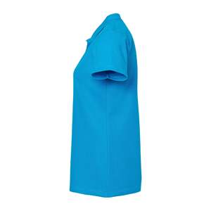 Dama pour Polo Piqué Anneau Filé 7600 Respirant Été Casual Sport Style Court Tricoté Soie Spandex Tissu Solide Brodé - Product Image 2