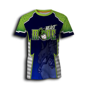 Maillots d'athlétisme personnalisés Signature Branding Protection UV Maillots de baseball sur mesure - Product Image 3