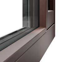 Huasin ODM USA Standard 2025 Fournisseur de portes en bois recouvertes d'aluminium à drainage dissimulé sur mesure, niveau d'étanchéité à l'air 6