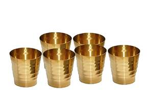 Pure Source India Bronze Kansa Glass Handmade, Serveware & <b>Drinkware</b> Glass Ideal for Dining Table Decoration (Pure Bronze - Product Image 5