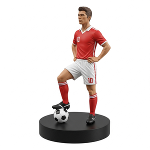 Statuetta Calciatore in Resina PVC con Design Personalizzato, Giocattolo Action Figure, Modellino da Collezione Unisex Decorativo - Product Image 2