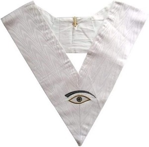 Estilo único de calidad profesional en colores personalizados Collar de Oficial masónico Diseño personalizado Collar de oficial de buena calidad - Product Image 5