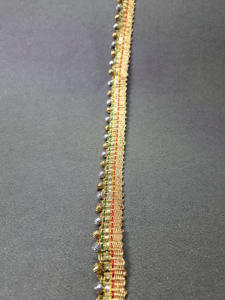 Dentelle à paillettes dorées et argentées de haute qualité, garniture en perles crochetées pour vêtements, chaussures, sacs, textiles de maison, mode nuptiale écologique - Product Image 3