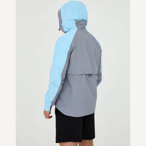 Ensembles courts deux pièces personnalisés pour hommes de haute qualité imprimés de couleur unie Streetwear vestes coupe-vent réfléchissantes grande taille d'été - Product Image 2