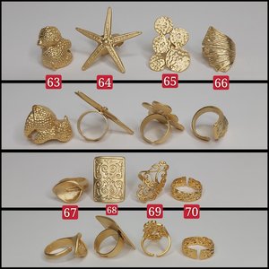 Anneau en laiton brut, anneau en laiton massif, anneau réglable, anneau brut, base d'anneau, cerceau en laiton brut, connecteur de boucle, accessoires en laiton brut - Product Image 4