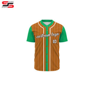 Camiseta deportiva sublimada personalizada al por mayor, camiseta de béisbol personalizada de malla con impresión digital por sublimación para hombre - Product Image 6